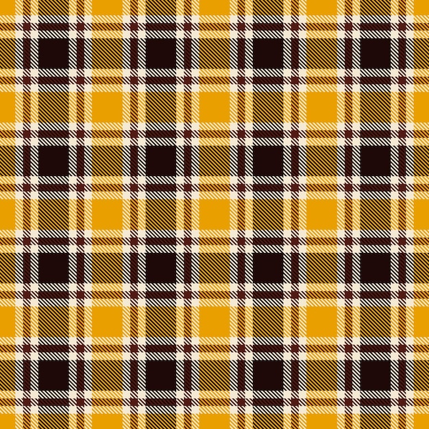 Yellow checkered background plaid pattern Vector illustration