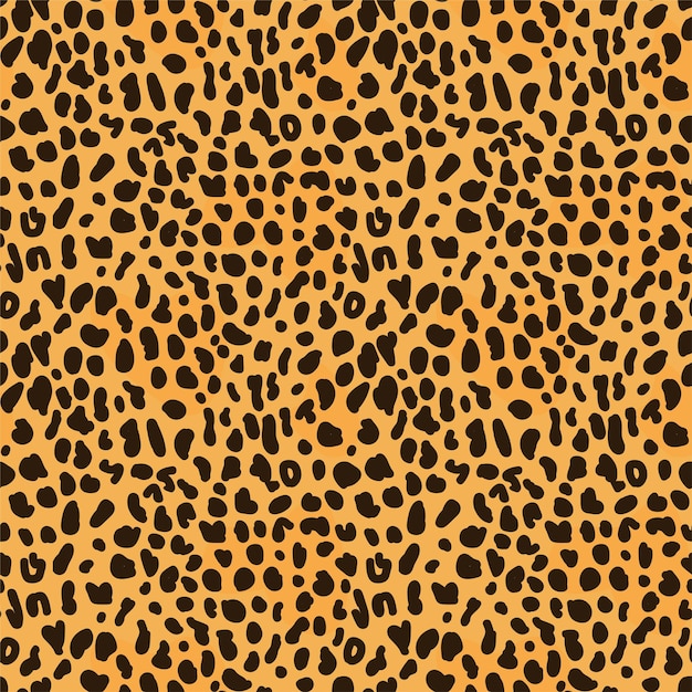 Yellow cheetah skin seamless animal background