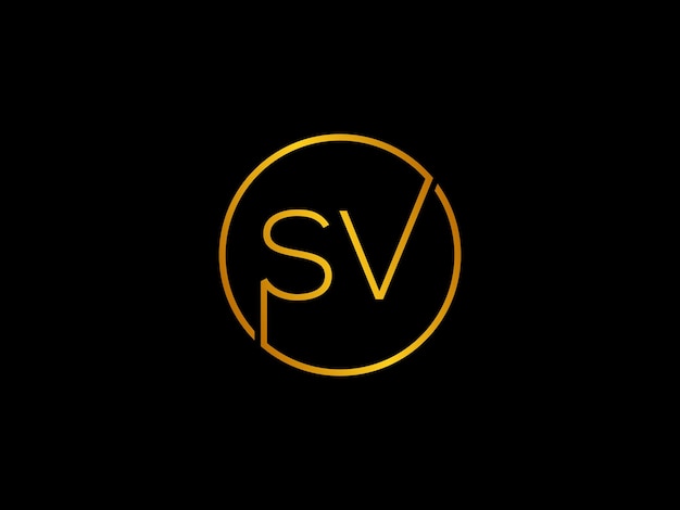 Yellow circle logo with the title sv on a black background