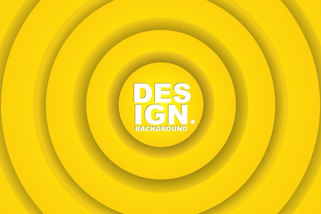 Yellow circle shaped background banner is suitable for wallpaper posters banners