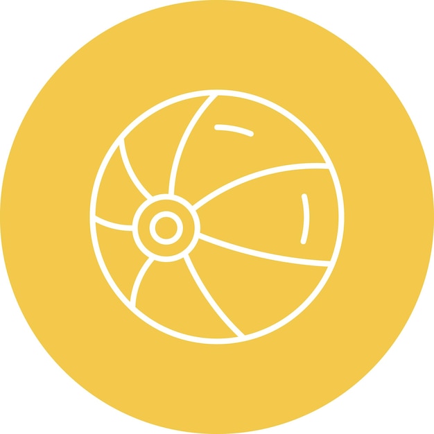 a yellow circle with a yellow background and a circle with a white line