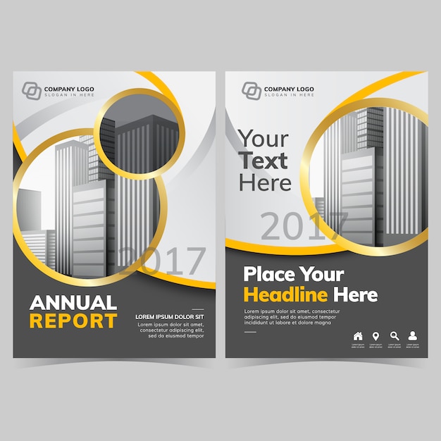 Yellow circular annual report