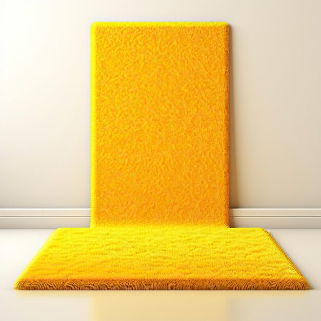 Vector yellow color carpet gradient vector white background isol