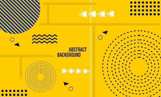yellow color geometric background with dynamic pattern used to design banners websites posters