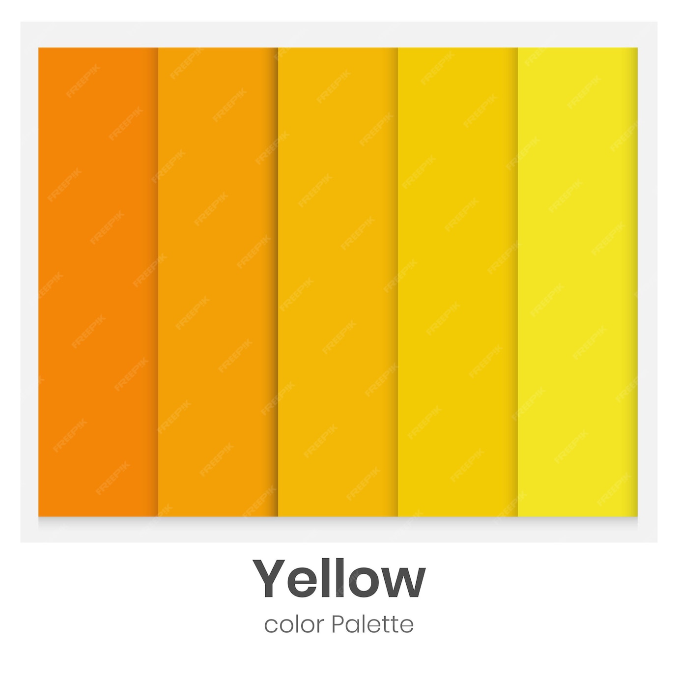 Premium Vector Yellow color palette collection for illustration design