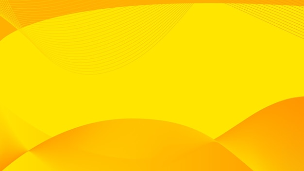 Yellow color wave style abstract background