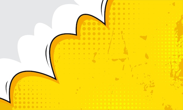 yellow comic background with grunge effect