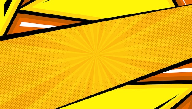 Yellow comic background