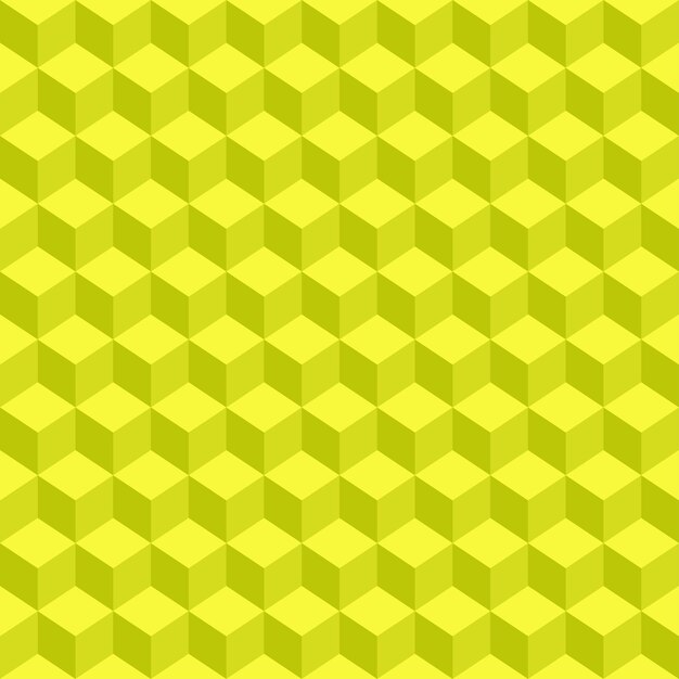 Vector yellow cubes monochrome vector illustration