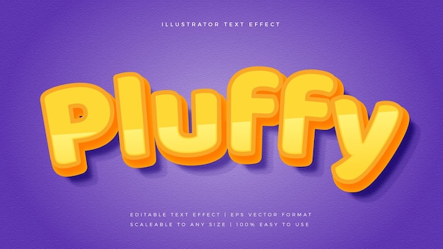 Yellow Cute Vibrant Text Style Font Effect