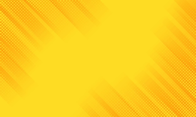 Vector yellow diagonal geometric striped background with halftone detailed