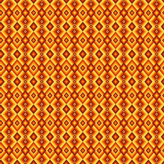 Yellow diamond shapes geometric groovy pattern