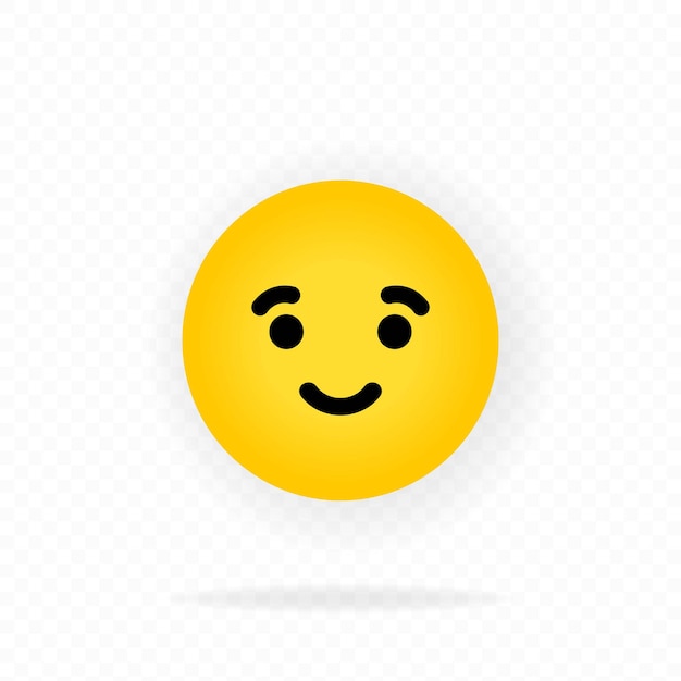 노란색 이모티콘 아이콘입니다. 즐거움. 웃는 이모티콘. 미소 이모티콘으로 행복 한 얼굴입니다. 채팅, 댓글.
