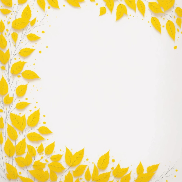 A yellow floral background