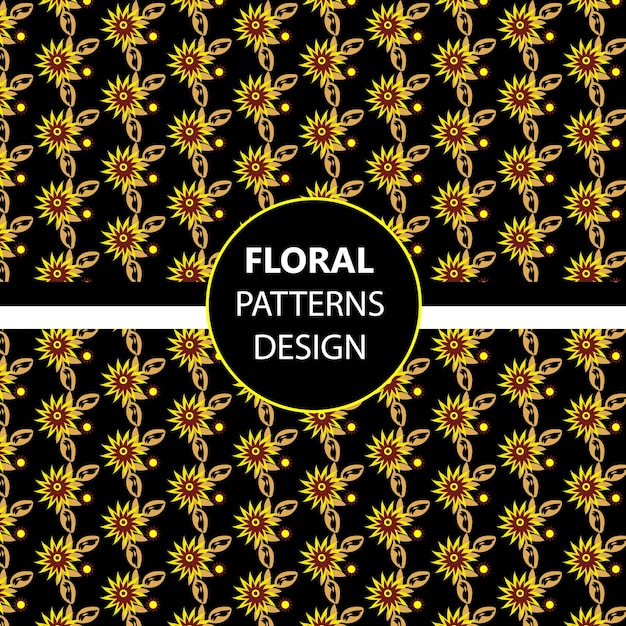 yellow floral pattern