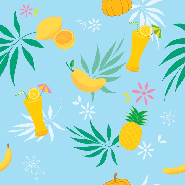 Yellow fruits pattern