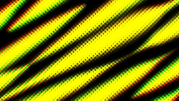 Yellow halftone with black background