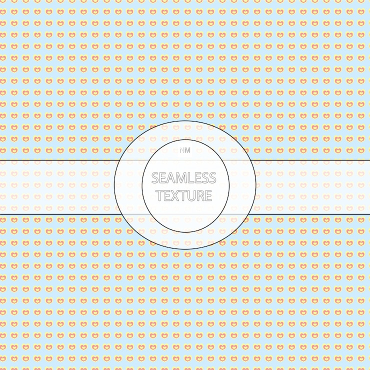 Vector yellow hearts pattern background