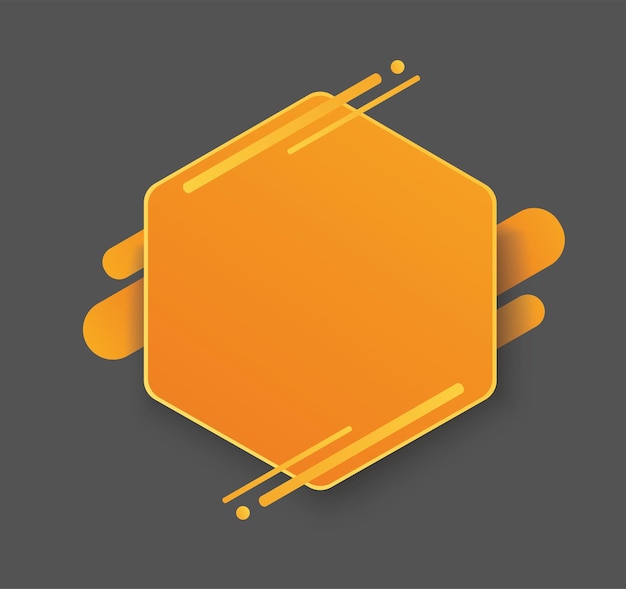 yellow hexagon background template