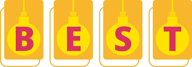 Yellow Light Cute Special Sale Icon Vector Style