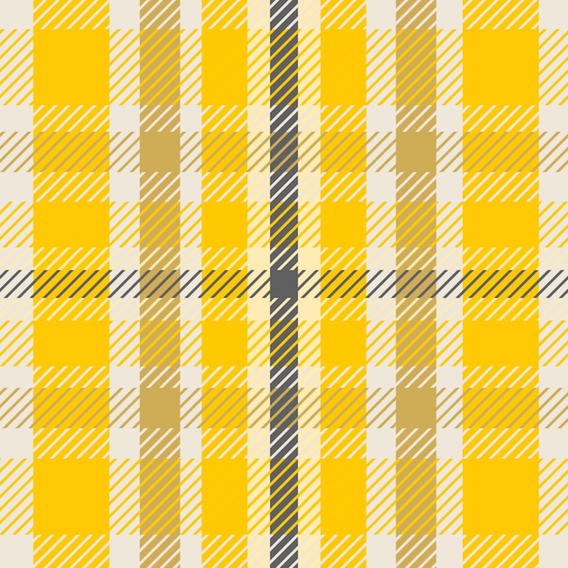 Vector yellow lines seamless plaid pattern new