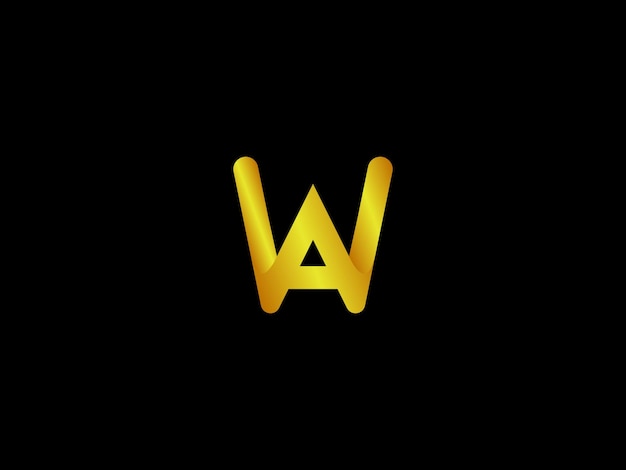 文字wが付いた黄色のロゴ