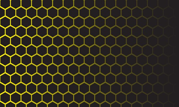 Yellow luxury background with honeycomb design