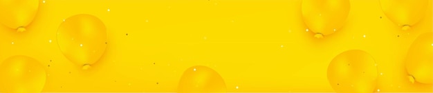 yellow monochromatic background with yellow balloons