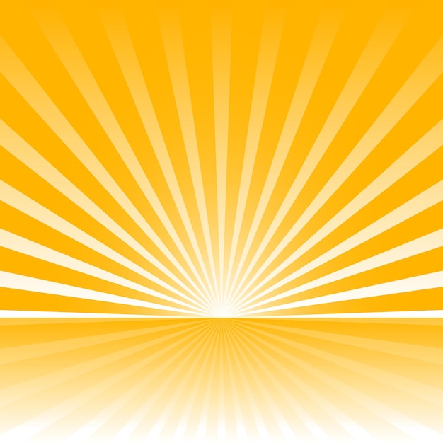 Vector a yellow and orange background with sun rays