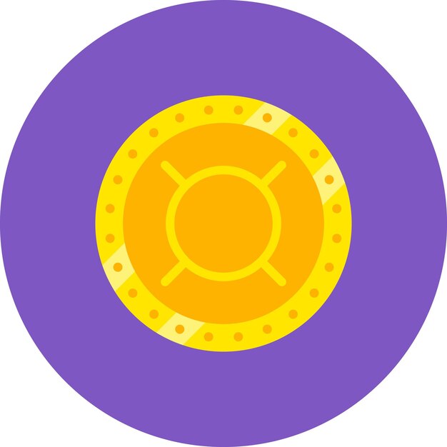 a yellow and orange circle with a yellow circle on it