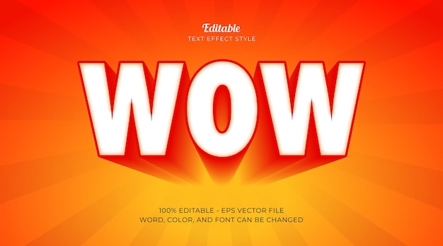 A yellow and orange graphic that says wow on it.