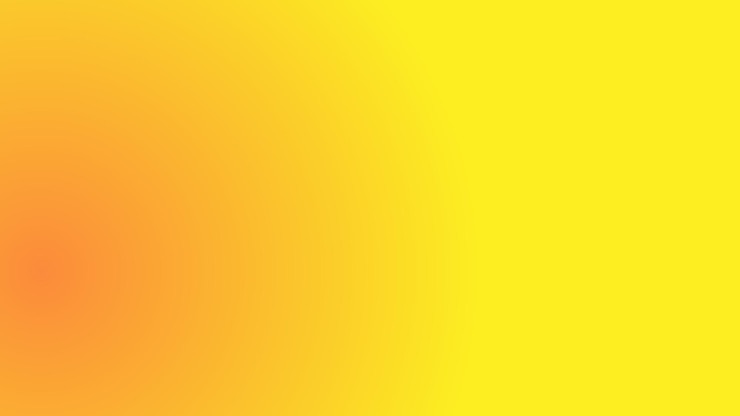 Vector yellow orange smooth gradient with spotlight abstract background for presentation