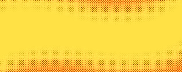 Yellow orange square halftone pattern Retro comic gradient background Square dot cartoon texture