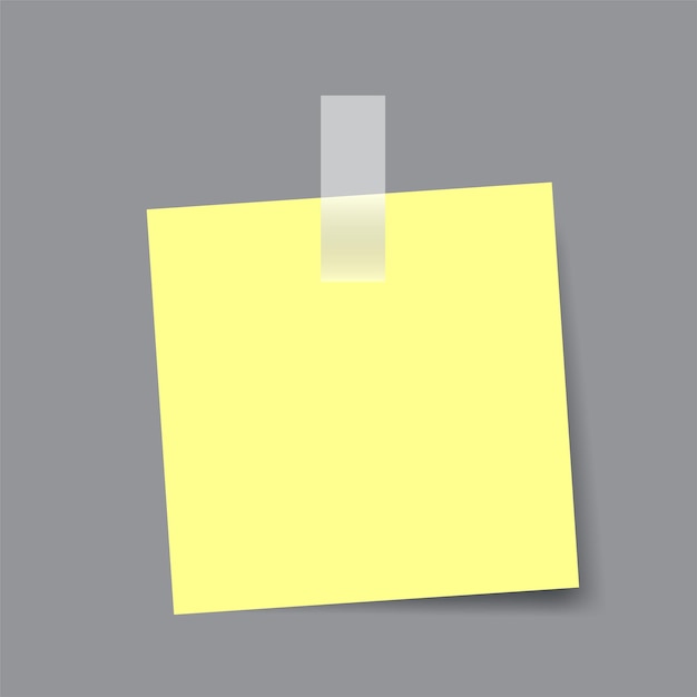 yellow paper note message template