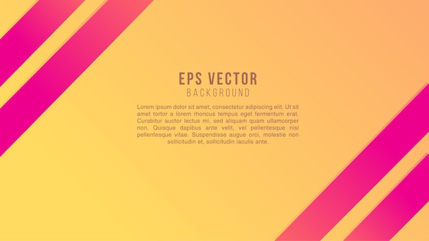 Yellow Pink Gradient Line shape Background Abstract EPS Vector