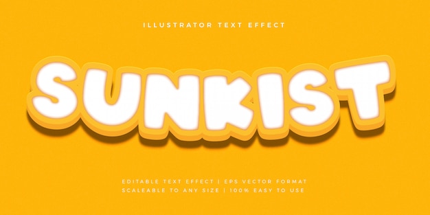 Yellow Playful Text Style Font Effect