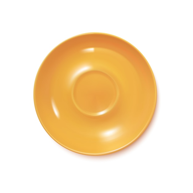 Yellow Realistic Plate