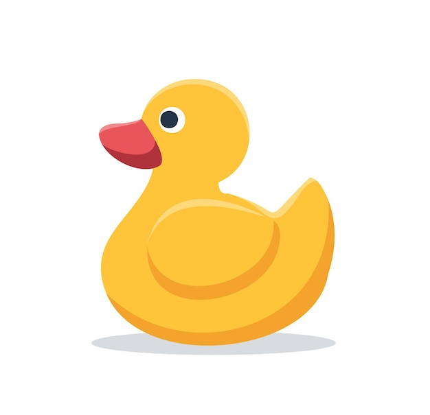 Vector yellow rubber duck for bath vector illustration