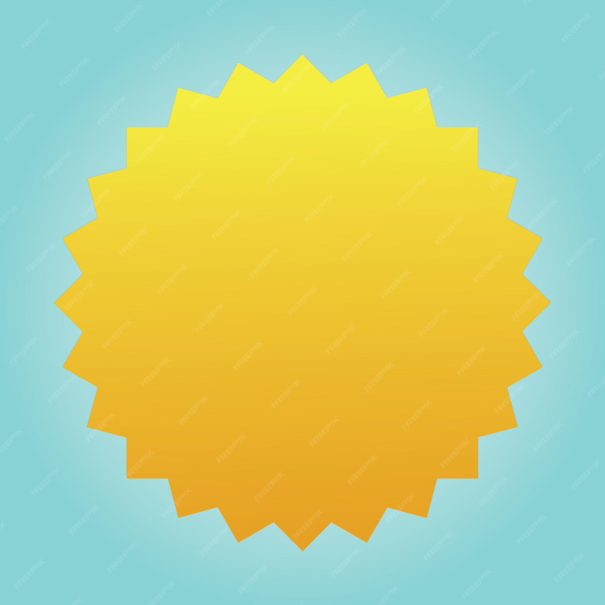 Premium Vector | A yellow seal on a blue background