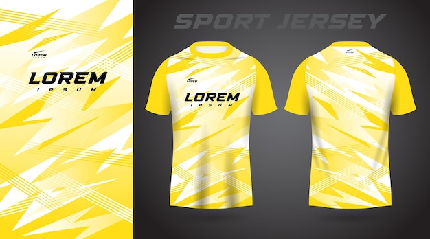 yellow shirt sport jersey design