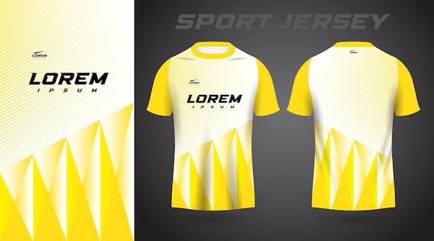 yellow shirt sport jersey design