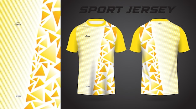 yellow shirt sport jersey design