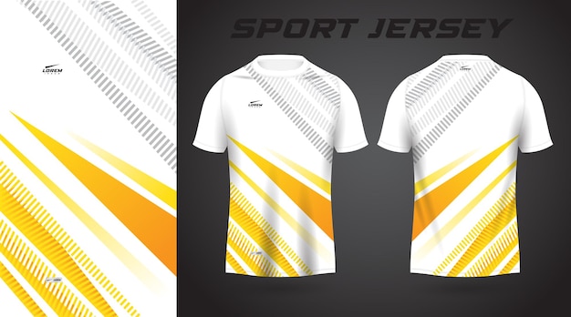 黄色のシャツ スポーツ ジャージ デザイン