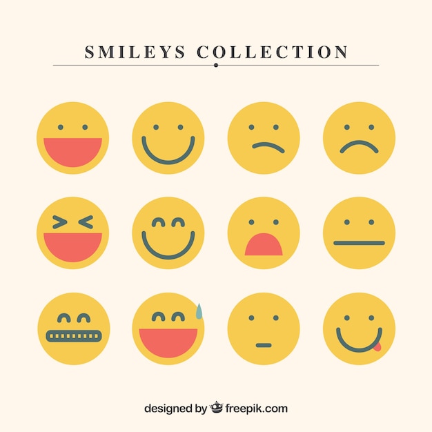 Collezione smileys giallo