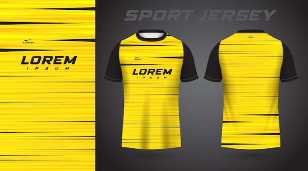 Yellow sport jersey design