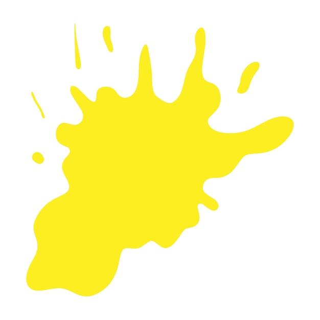 Vector yellow stain splash vector illustratie