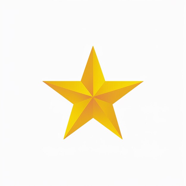 Vector a yellow star with a star on it