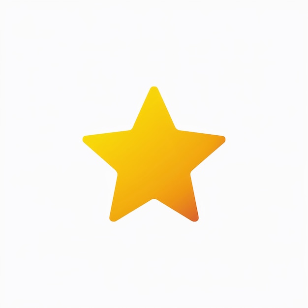 a yellow star with a yellow star on it