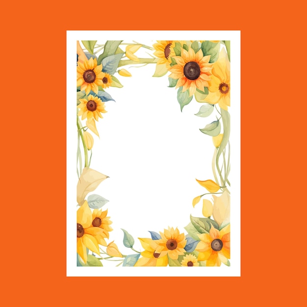 Yellow Sunflower Frame