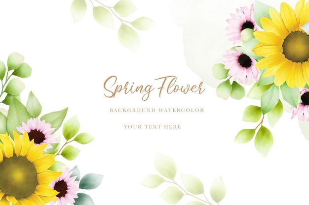 Yellow sunflower wreath arrangement design